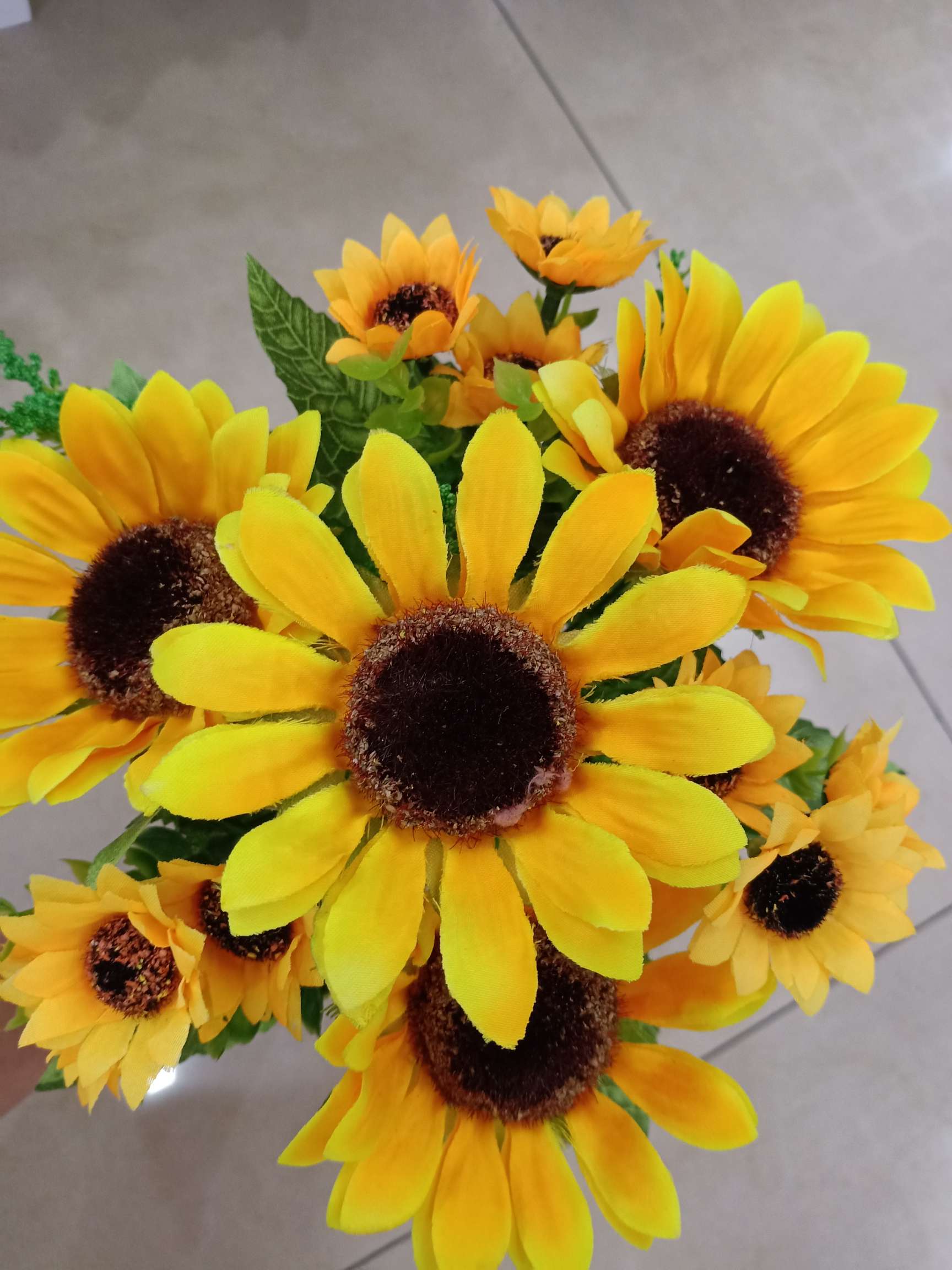 Living room imitation flower fake flower arrangement home fake flower decoration 7 fork Dutch sunflower sunflower wholesale sunflower thumbnail