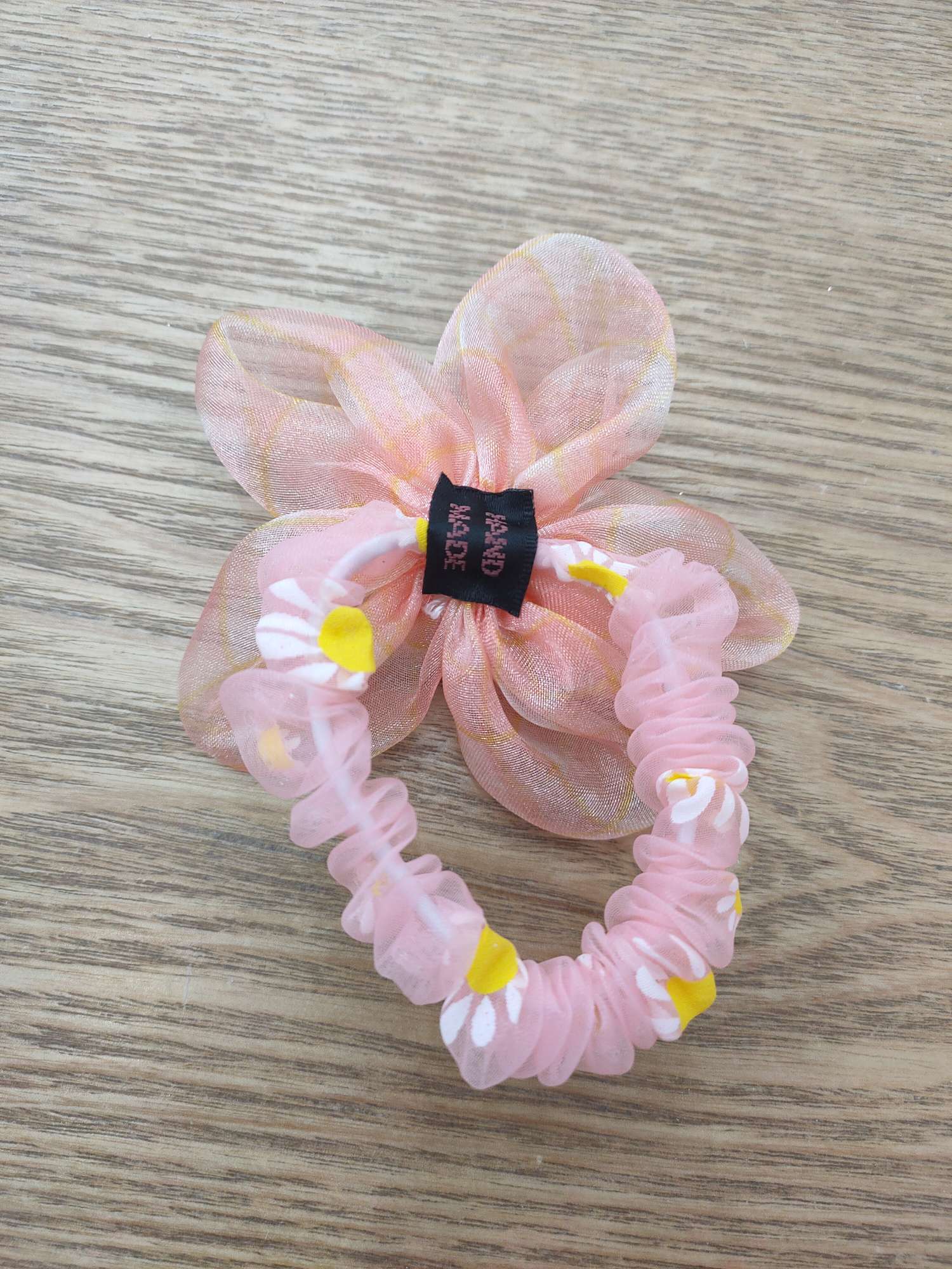 New Girls Big Child Flower Hair Circle Princess Lovely Pearl Flower Rubber Band First Cake Application Scenario