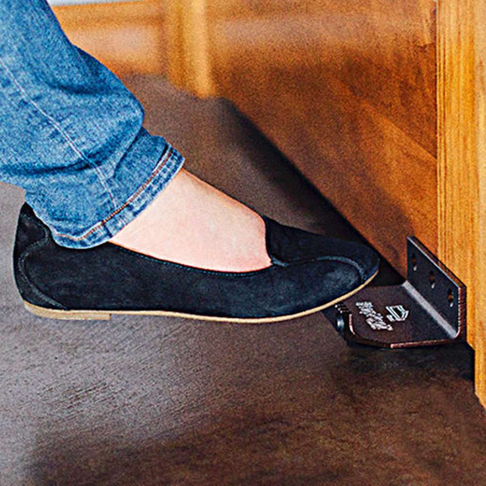 Stainless steel foot door opener cross-border e-commerce epidemic prevention non-contact push pull foot pedal foot door opener details Picture