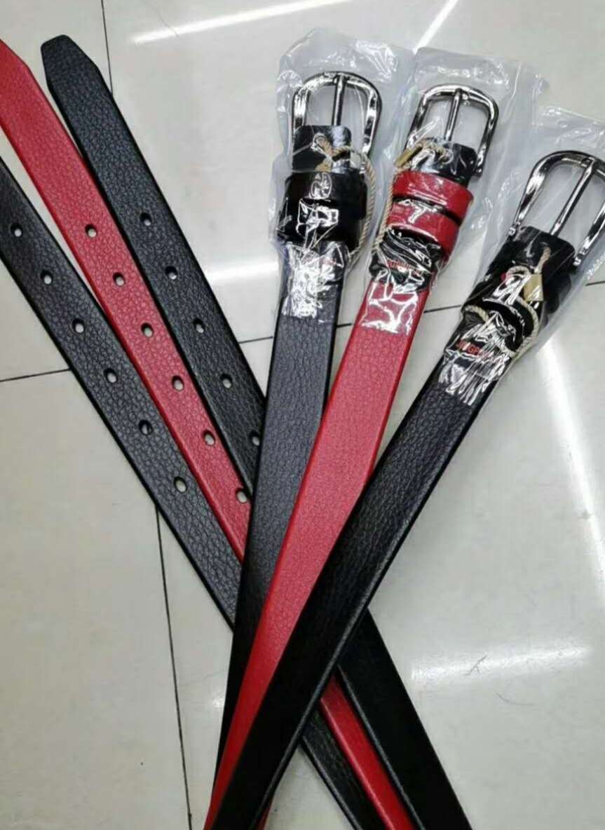 女士注胶休闲腰带时尚韩版合金针扣皮带2.5公分包边裤带批发细节图