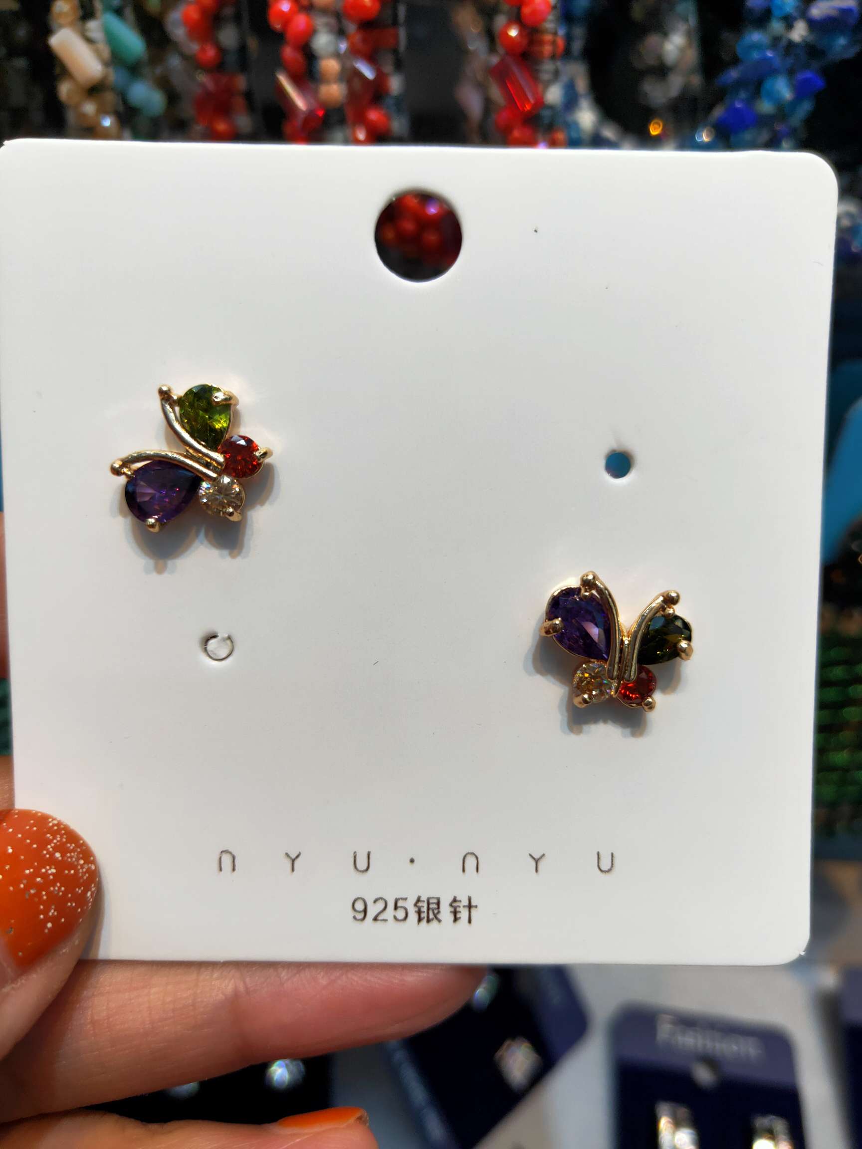 国内网红锆石白金电镀款式