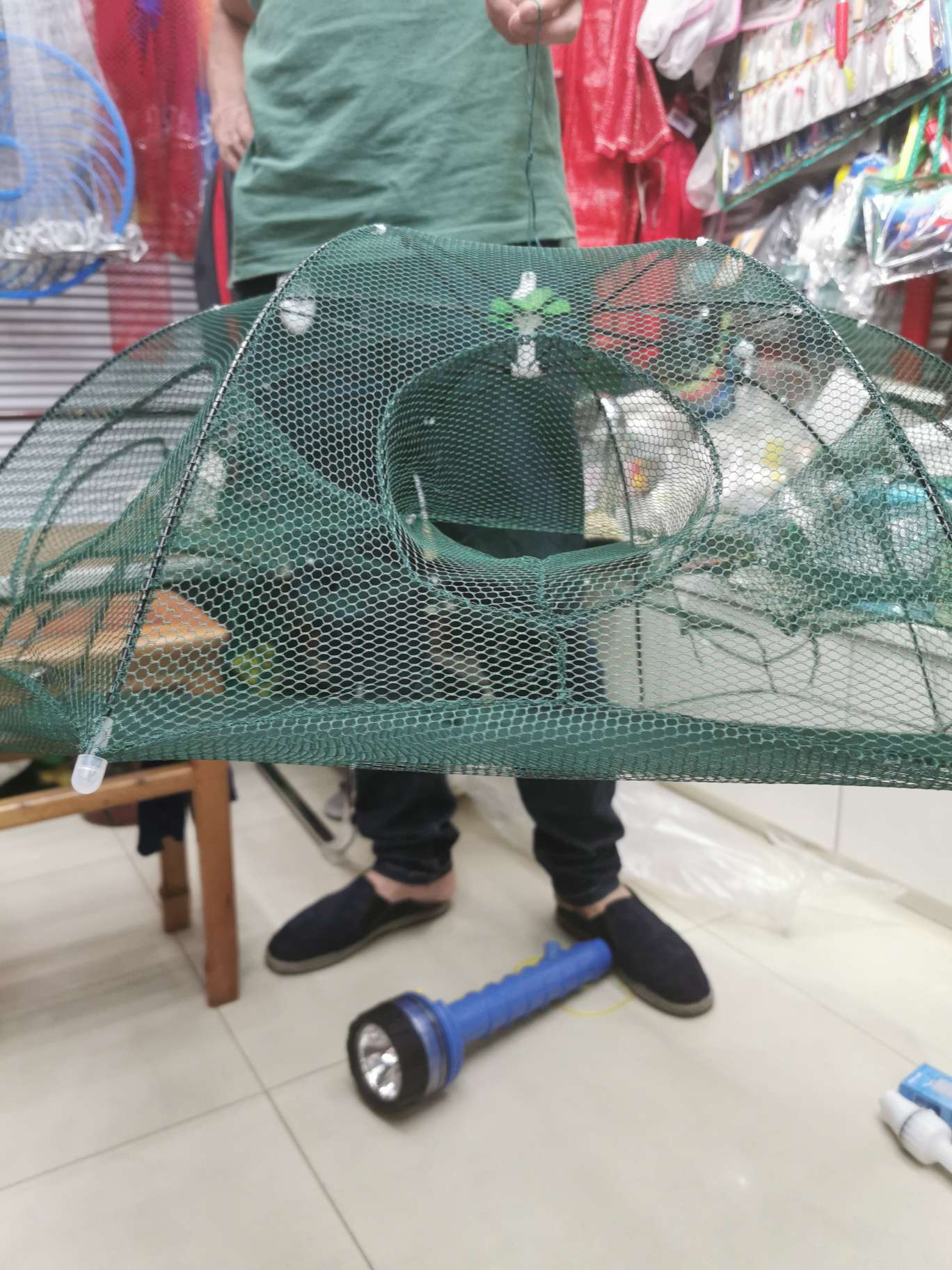 龙虾网自动伞 野外护具 钓鱼用品 渔具用品