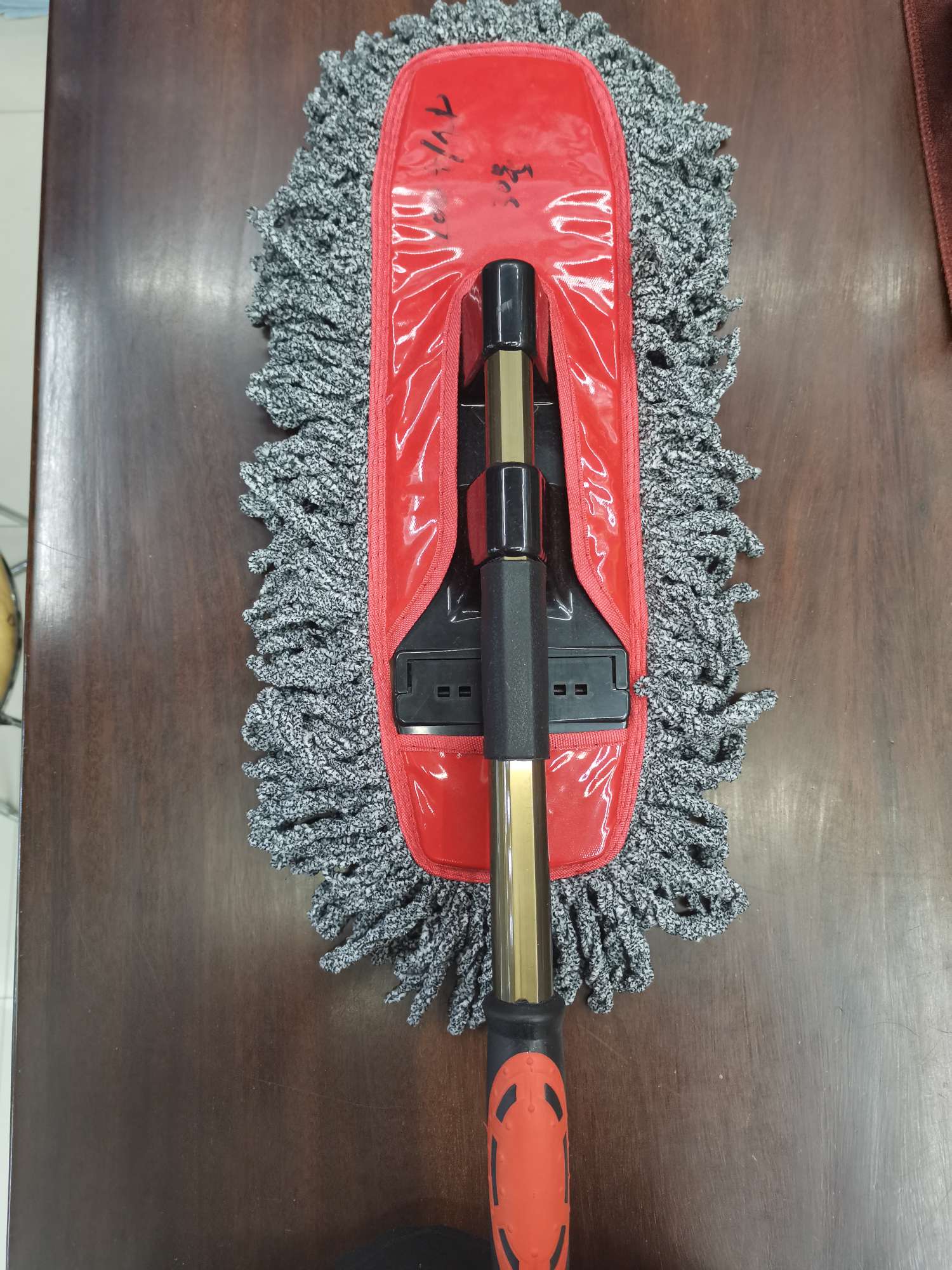 Car brush with wax brush dust duster car wash car mop oil soft wool dust brush car broom thumbnail