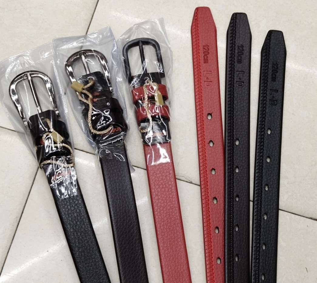 女士注胶休闲腰带时尚韩版合金针扣皮带2.5公分包边裤带批发详情图7