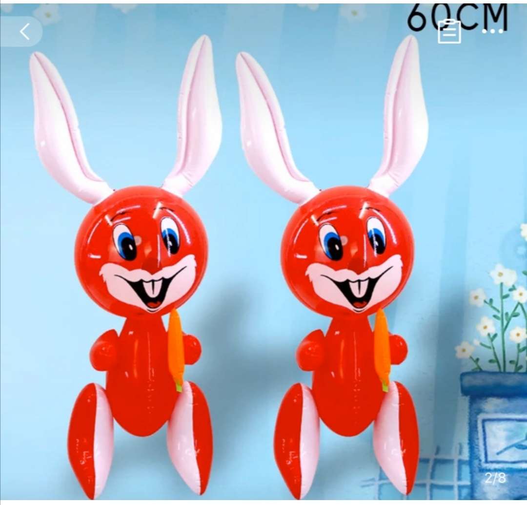 Inflatable bent ear rabbit thumbnail