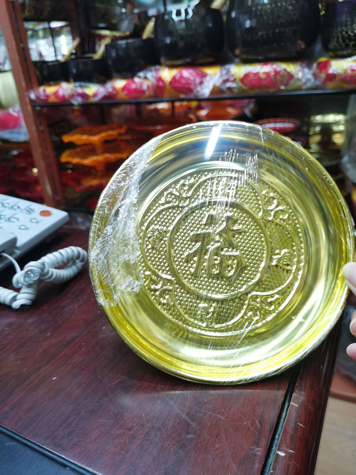 7寸合金果盘