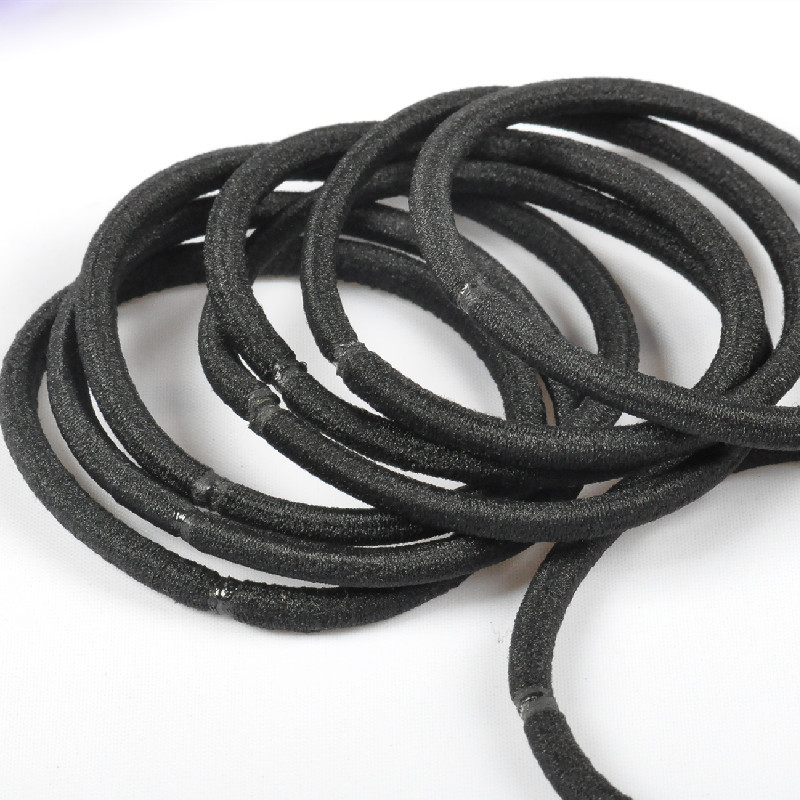 100 Seamless Hair Rope New 04Cm Black High Elastic Band Hair Band Korean Version Simple Hair Accessories Wholesale H4 Application Scenario