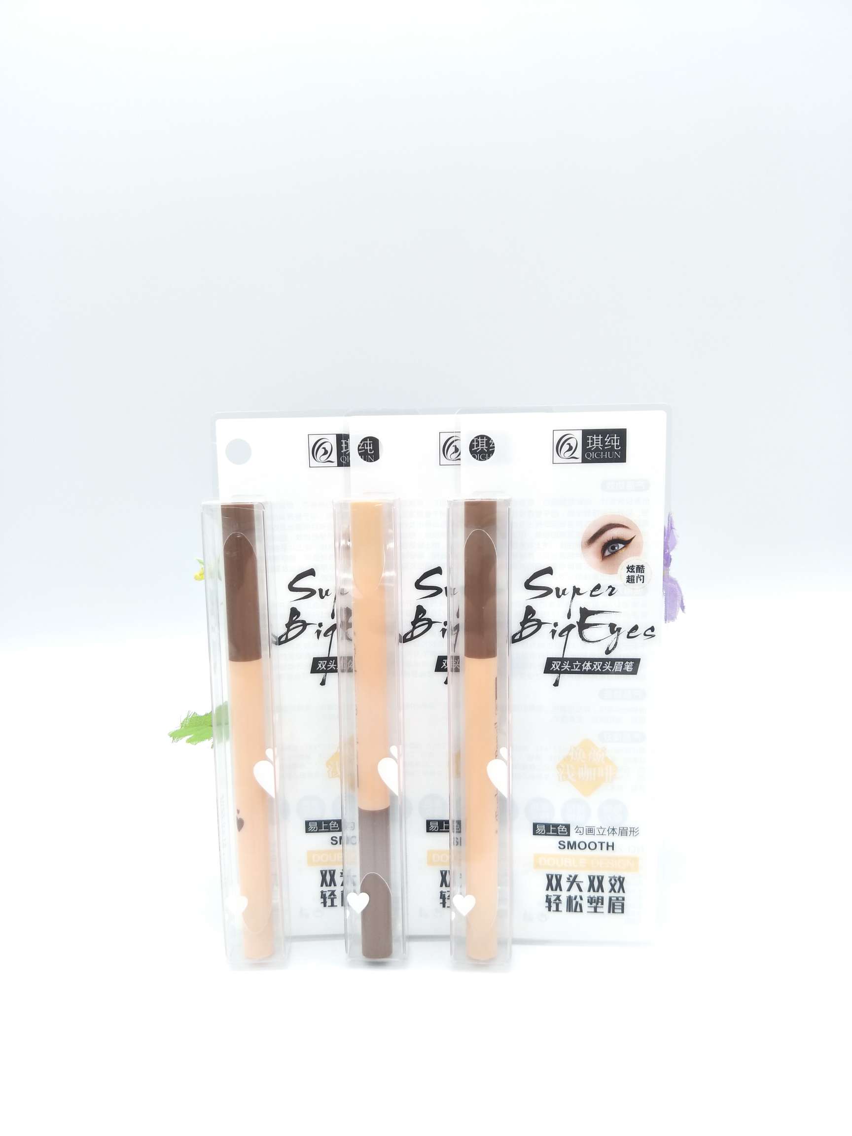 新款  2285A琪纯双头眉笔[玫瑰][玫瑰]