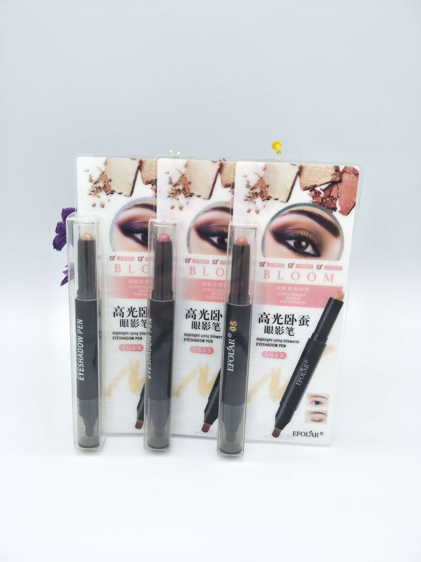 新款  E3139高光卧蚕眼影笔[玫瑰][玫瑰]详情图6