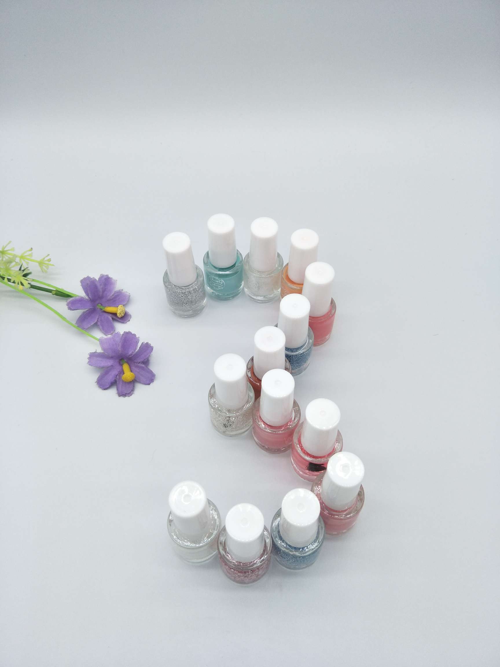 New N509 Fan Decoration Twelve Constellations Peeling Nail Polish [Rose][Rose] undefined