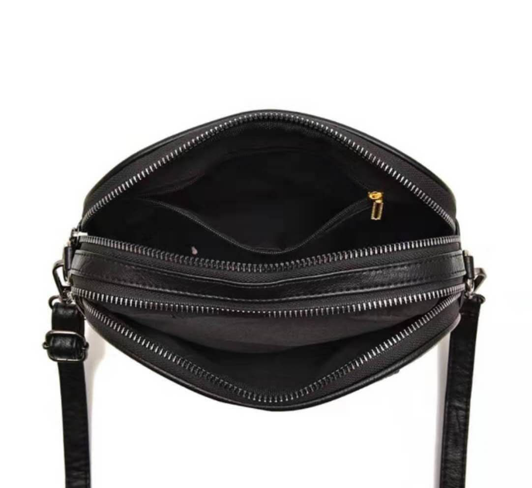 Custom-made new all-PU soft leather crossbody bags and V-shaped crossbody bags for both domestic and export sales Specification image