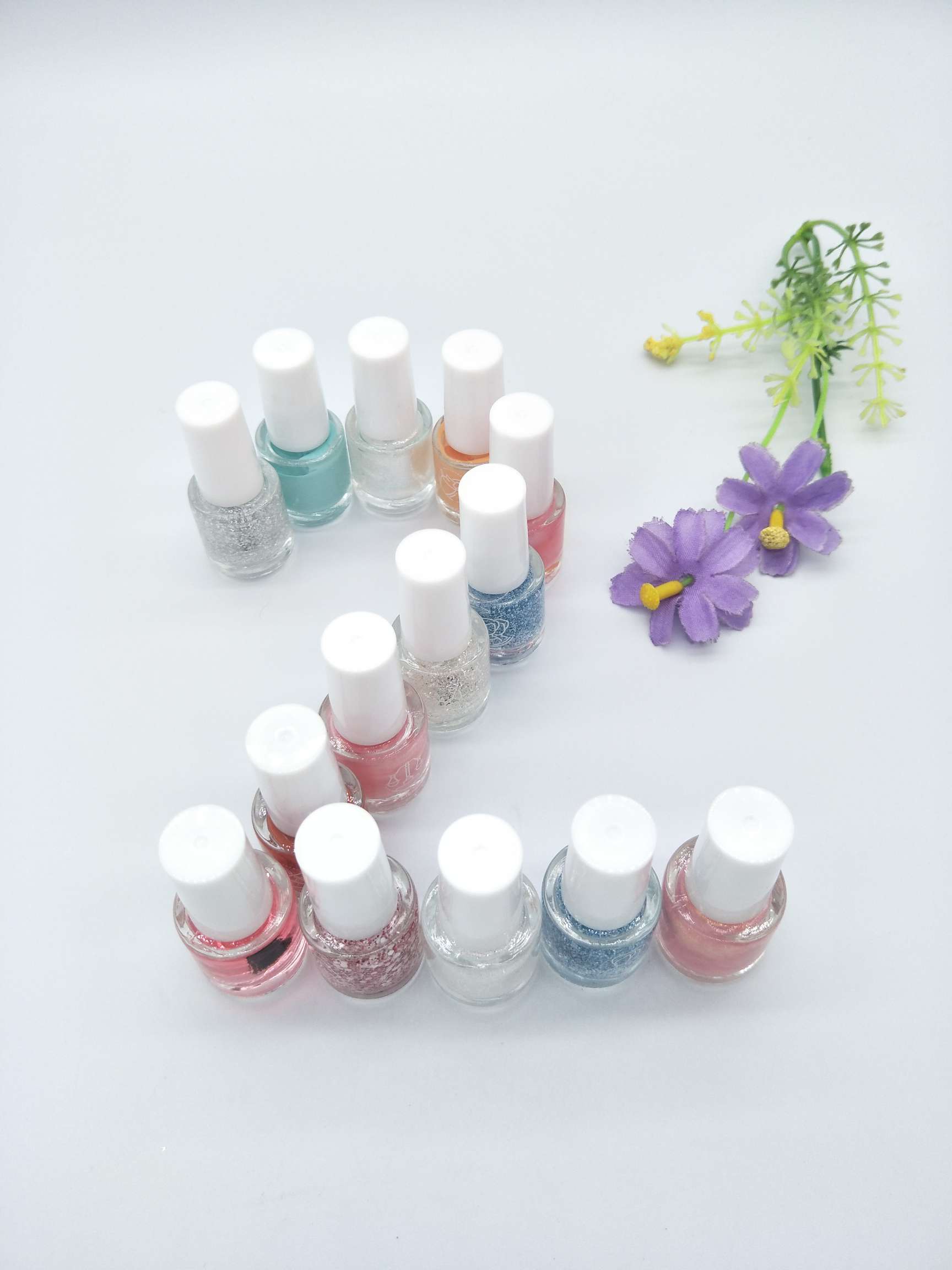 New N509 Fan Decoration Twelve Constellations Peeling Nail Polish [Rose][Rose] Specification drawing