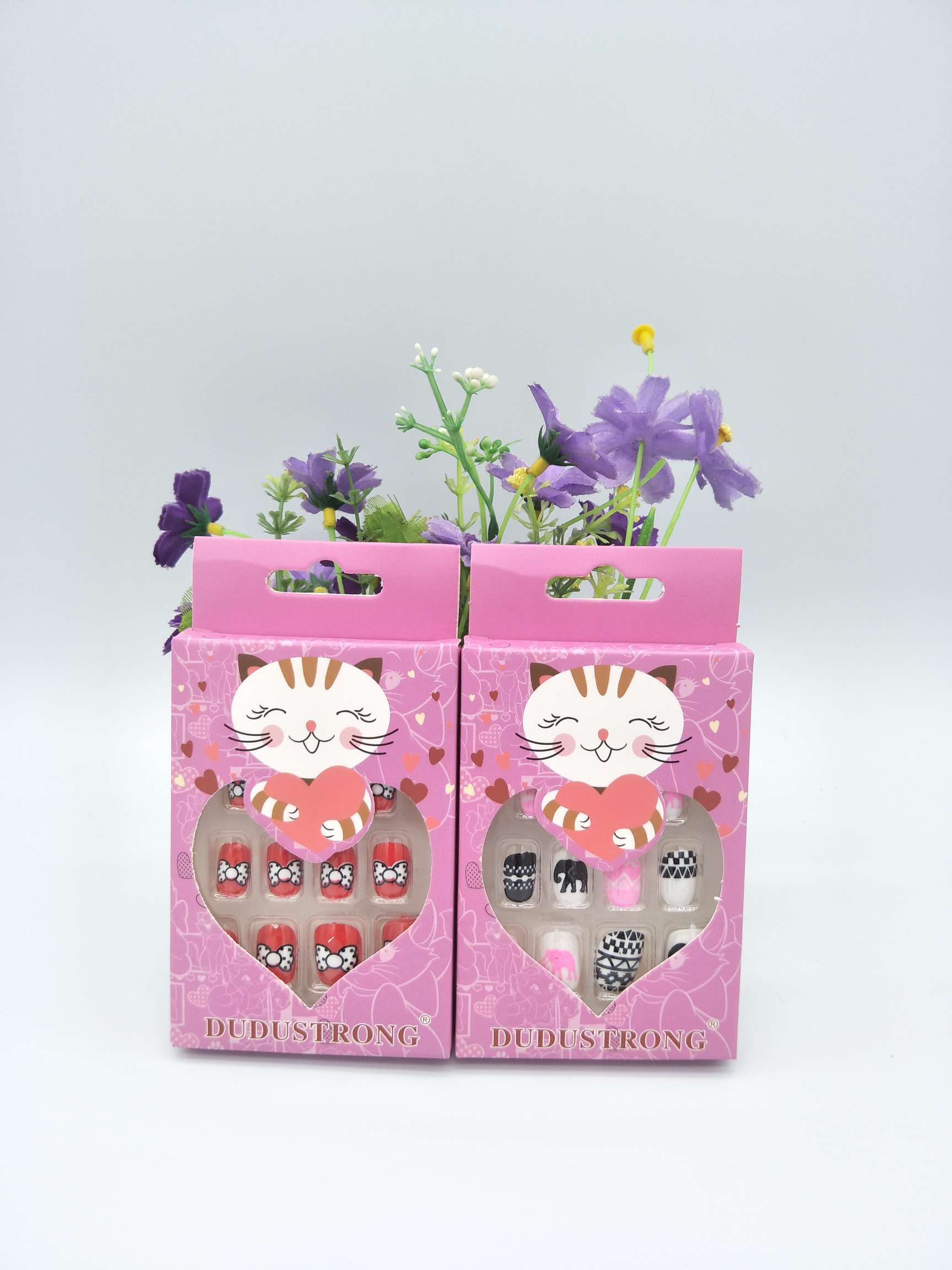 新款 S738猫咪卡通假指甲[玫瑰][玫瑰]