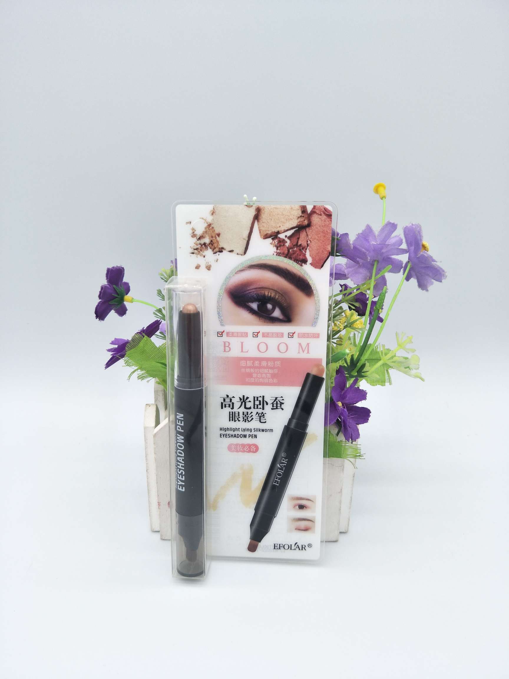 新款  E3139高光卧蚕眼影笔[玫瑰][玫瑰]详情图7