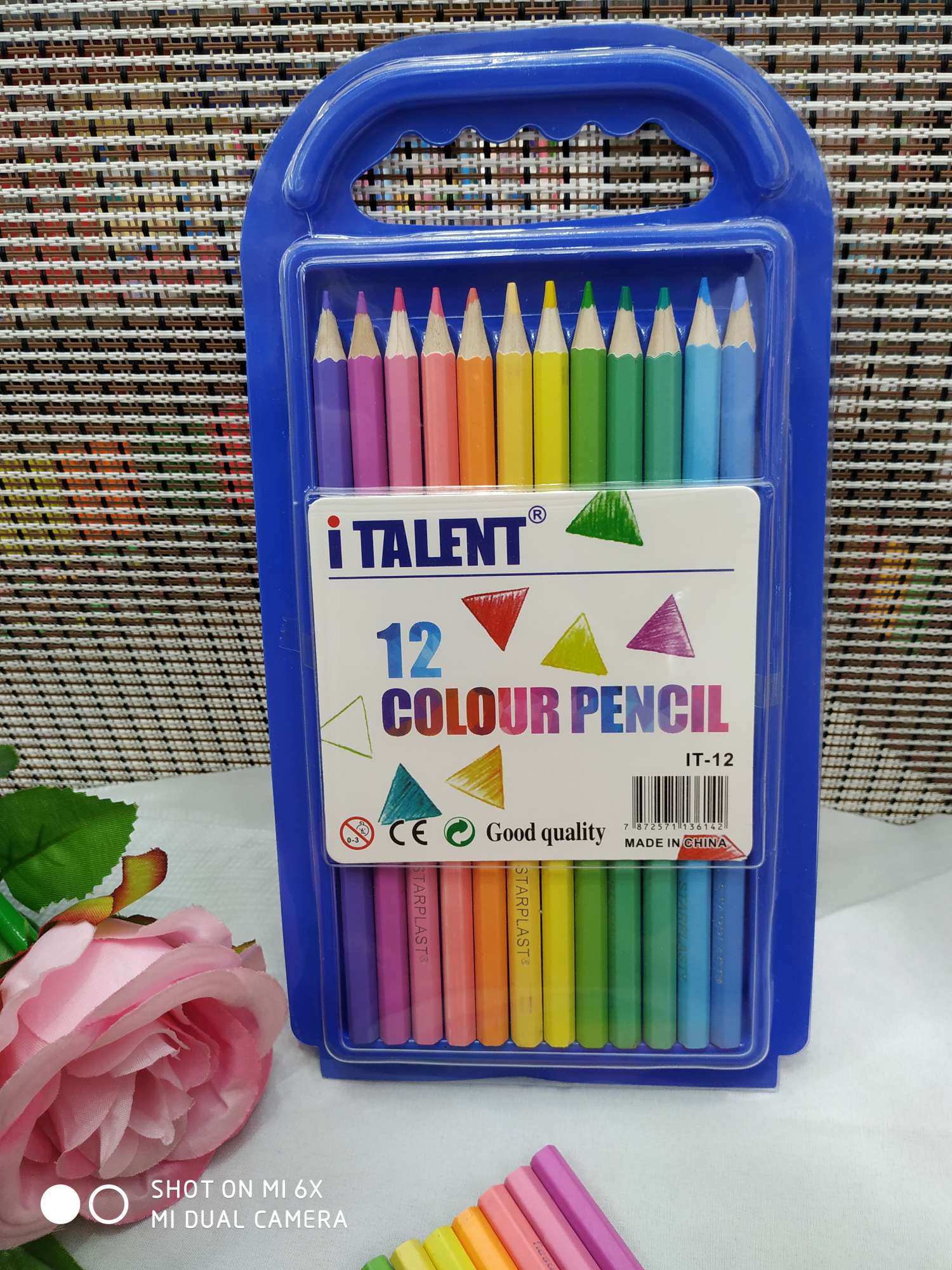 12色马卡龙色彩色铅笔学生绘画用品办公记号铅笔礼品详情图6