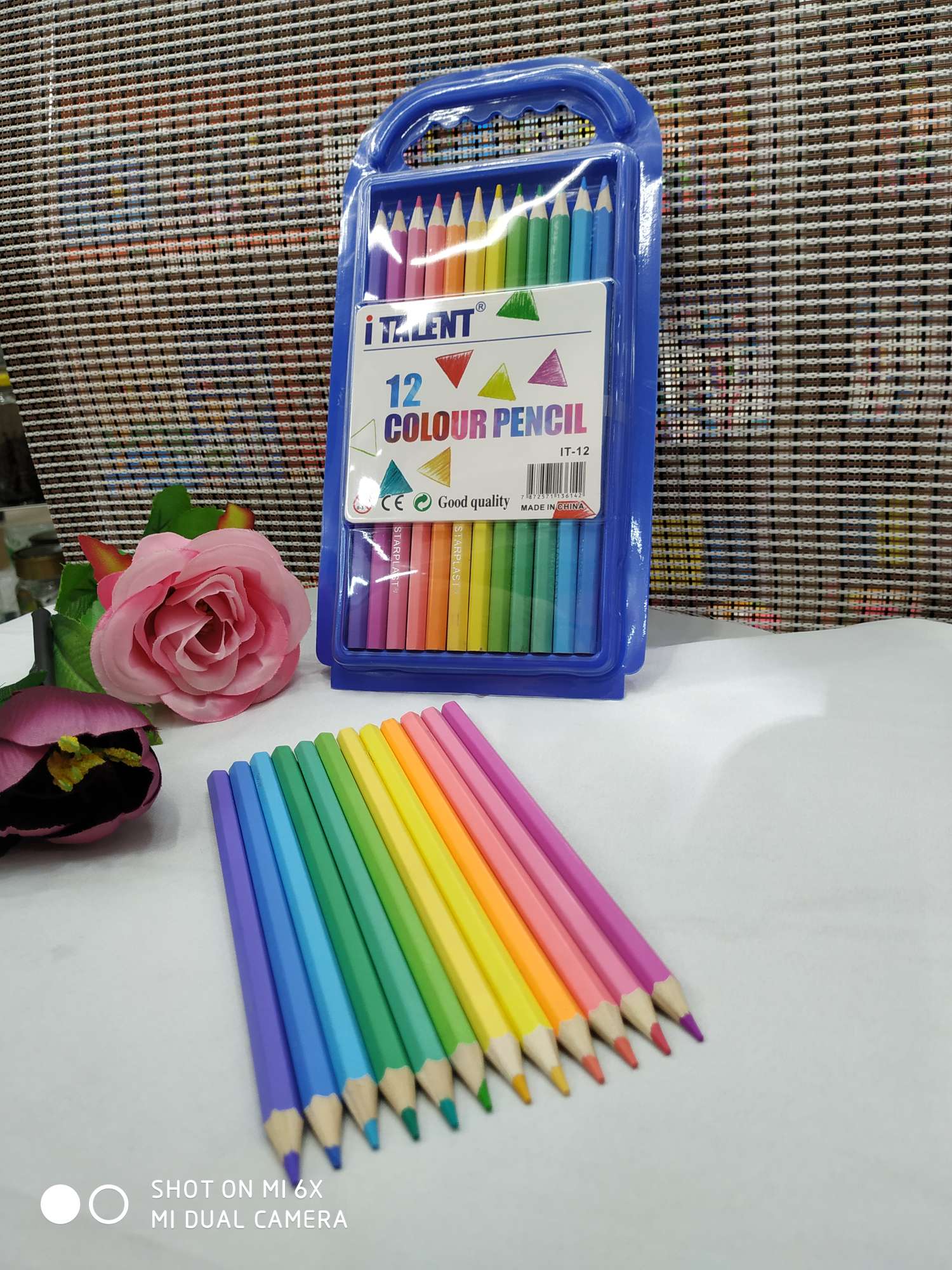 12色马卡龙色彩色铅笔学生绘画用品办公记号铅笔礼品详情图9