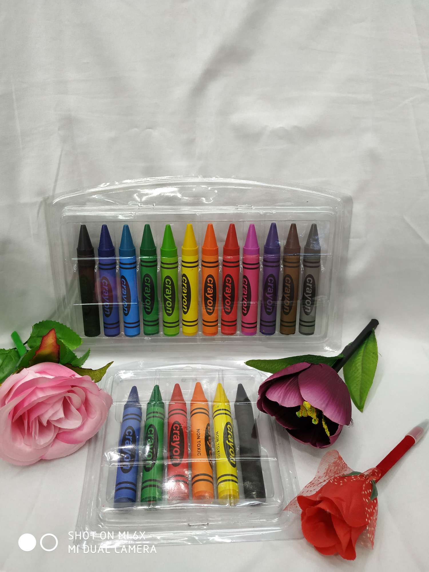 特粗蜡笔12色，六色，学生绘画蜡笔智力创作开发智力办公记号蜡笔礼品