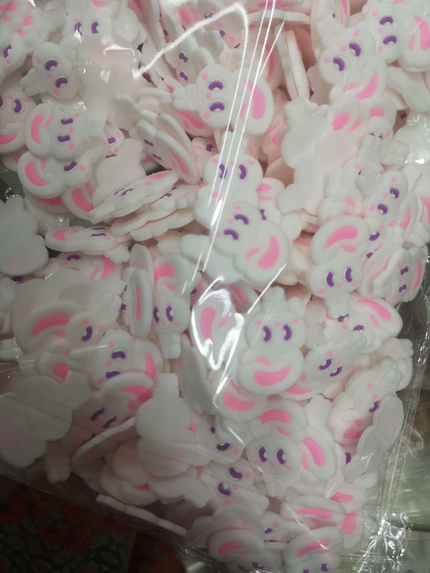 白色的兔子细节图