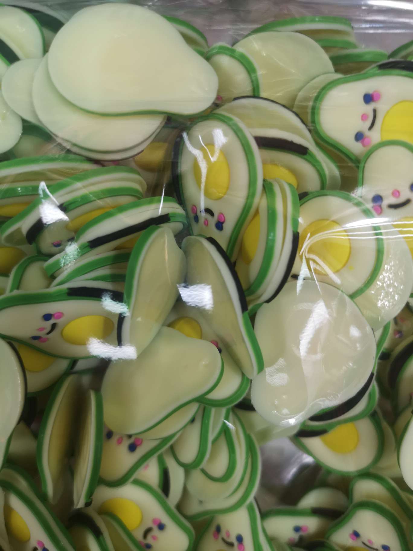 Cartoon creative pvc avocado accessory patch Specification image