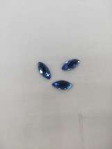 厂家直销蓝色宝石玻璃平底钻饰品配件