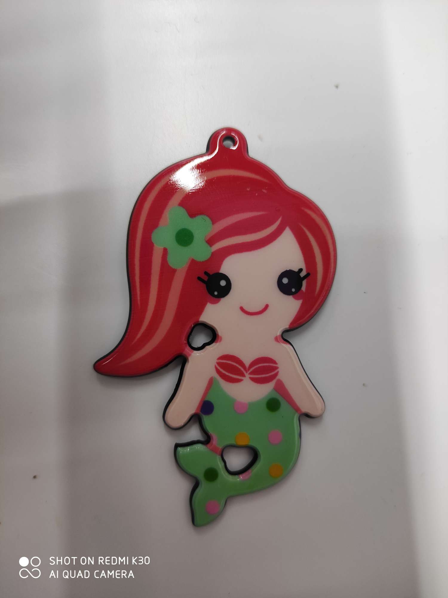 亚克力美人鱼钥匙扣挂件