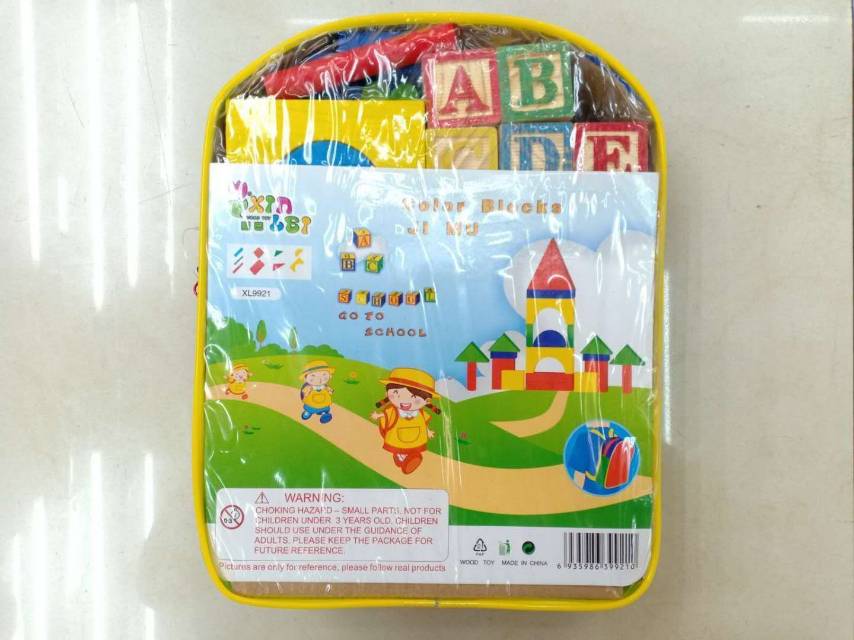 70 pieces of wooden, colorful and educational building blocks with printed letter patterns from Yiwu are good products that can help improve hand-eye coordination pic 3