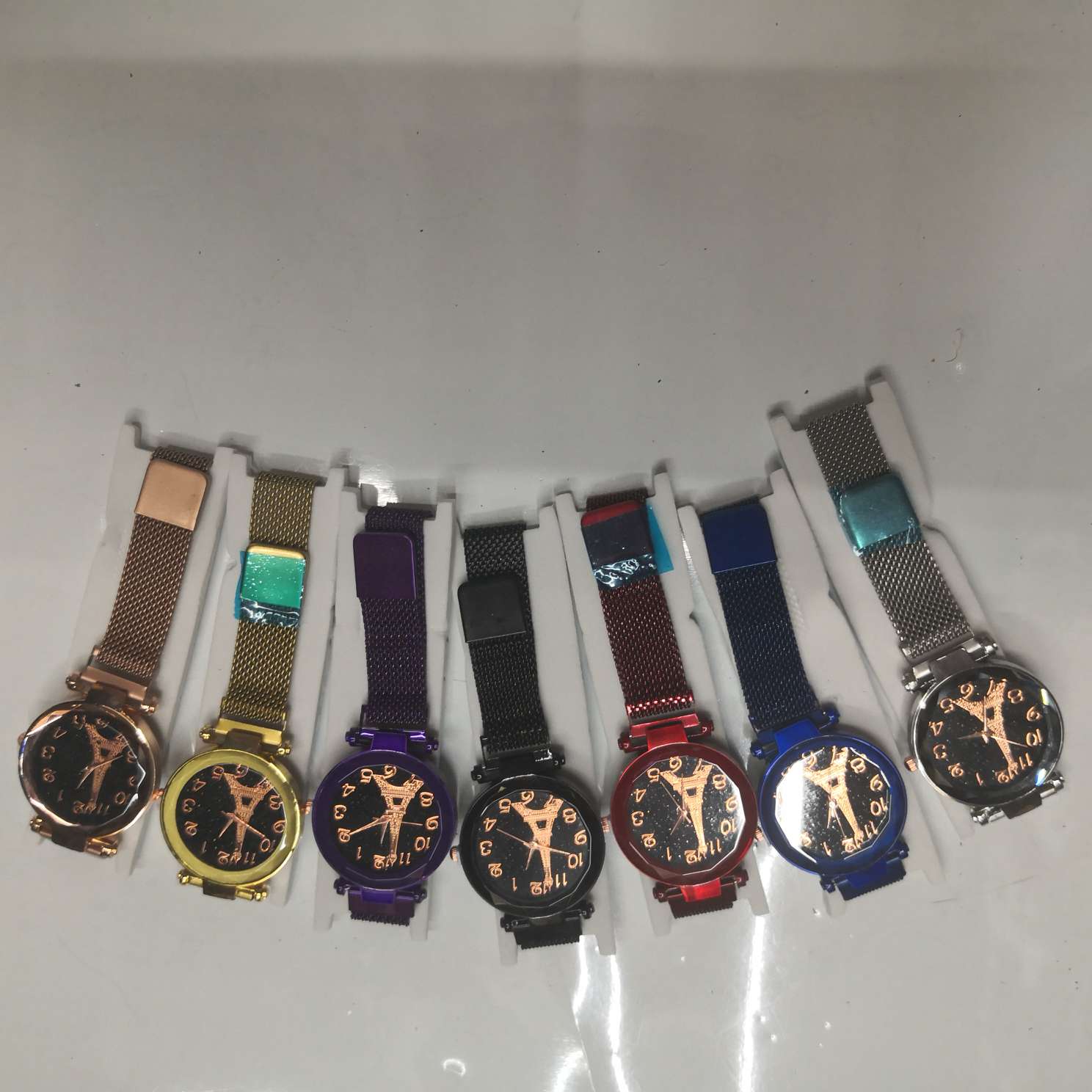 Women's iron suction belt iron tower watch details Picture
