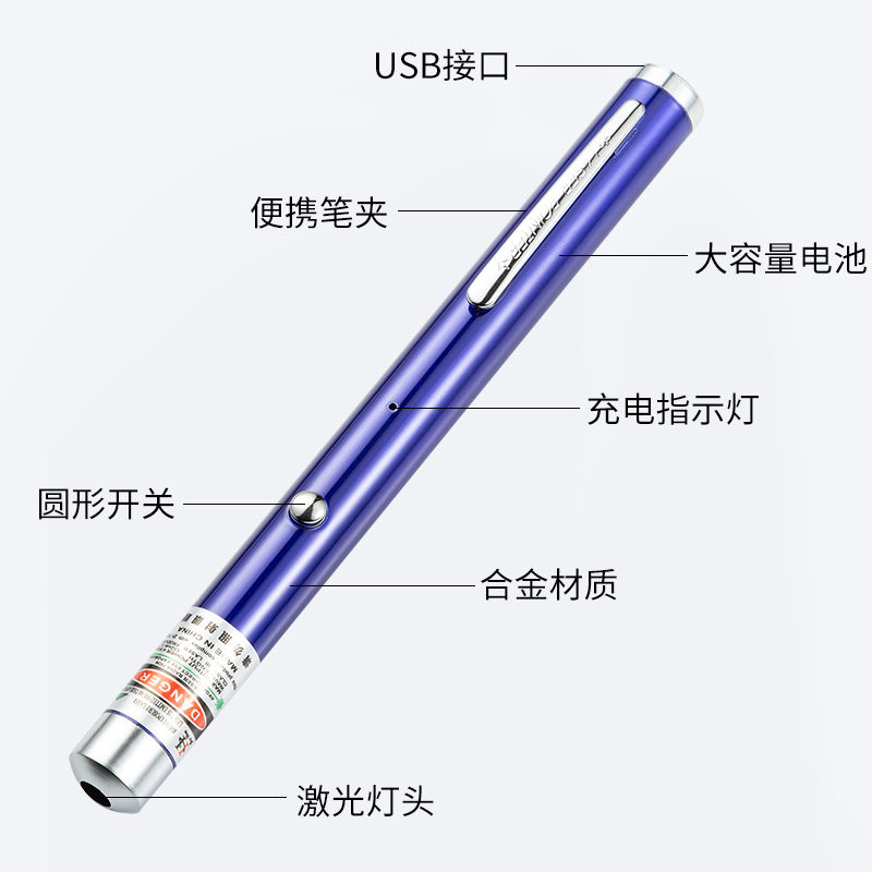 Usb-charged laser pointer Item Picture