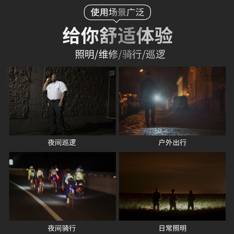 USB charging flashlight + luminous ring undefined