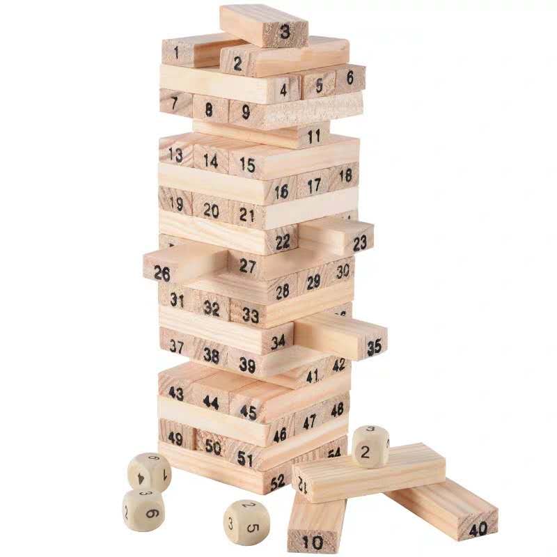 Yiwu Good Products 54 pieces of digital printed pattern wooden educational building blocks to develop children's intelligence pic 3