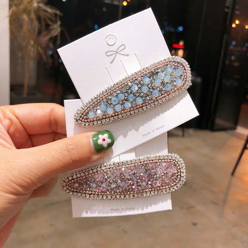 South Korea Dongdaemun Instagram Celebrity Side Clip Cross-Border Explosive Broken Hair Clip Elegant Lovely Fairy Bb Clip Hair Accessories