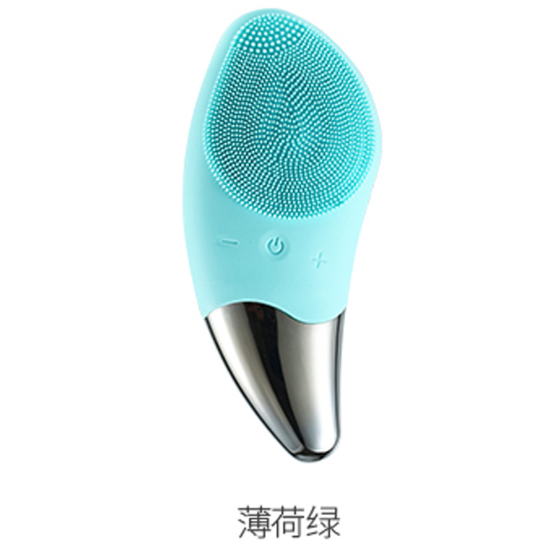 洁面仪 超声波硅胶电动洗脸仪 毛孔清洁器 多功能导入刷 洗脸神器详情图3