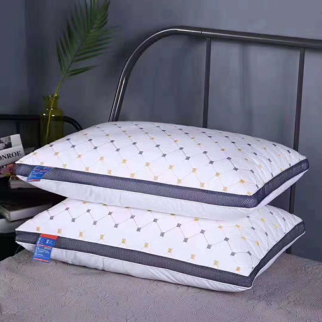 Quilted feather pillow thumbnail