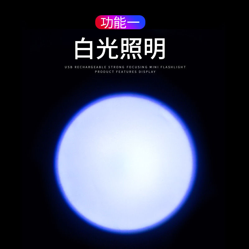 USB充电电筒+验钞+逗猫5图详情图6