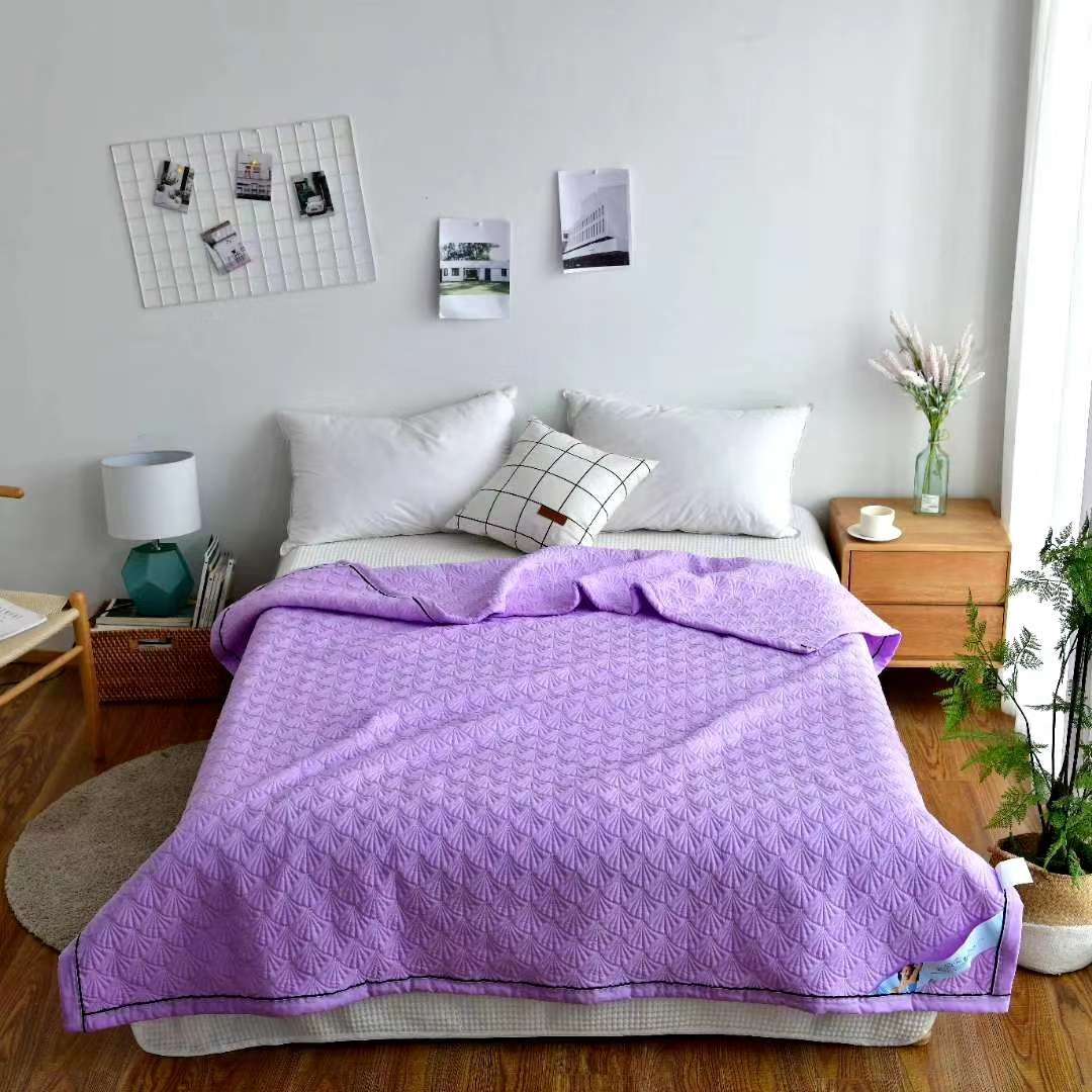 Quilted Washed Cotton Summer Quilt. Multifunctional Quilt Can Be Spread And Covered undefined