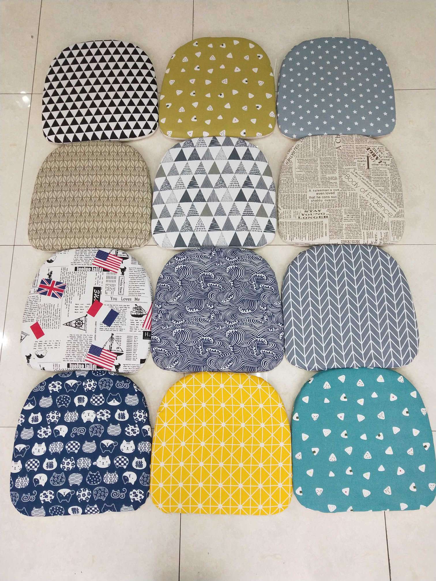 Linen Non-Slip Removable Washable Cushion details Picture