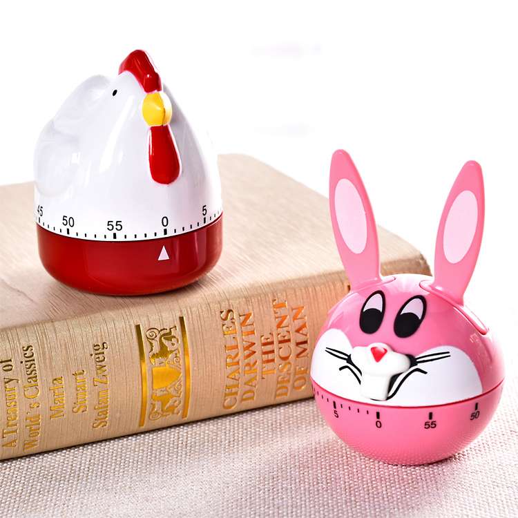 60-minute cartoon mechanical timer kitchen timer creative gift