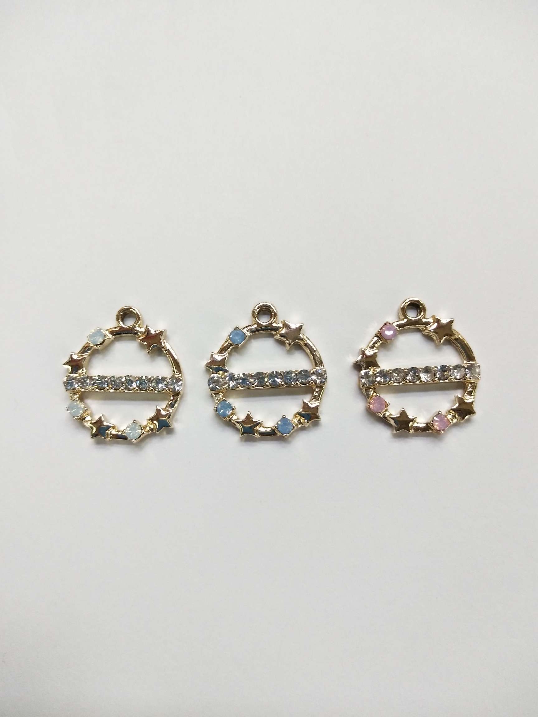 Japanese Simple Korean style accessories Pendant Headwear earrings pendant (100ps/ bag) thumbnail