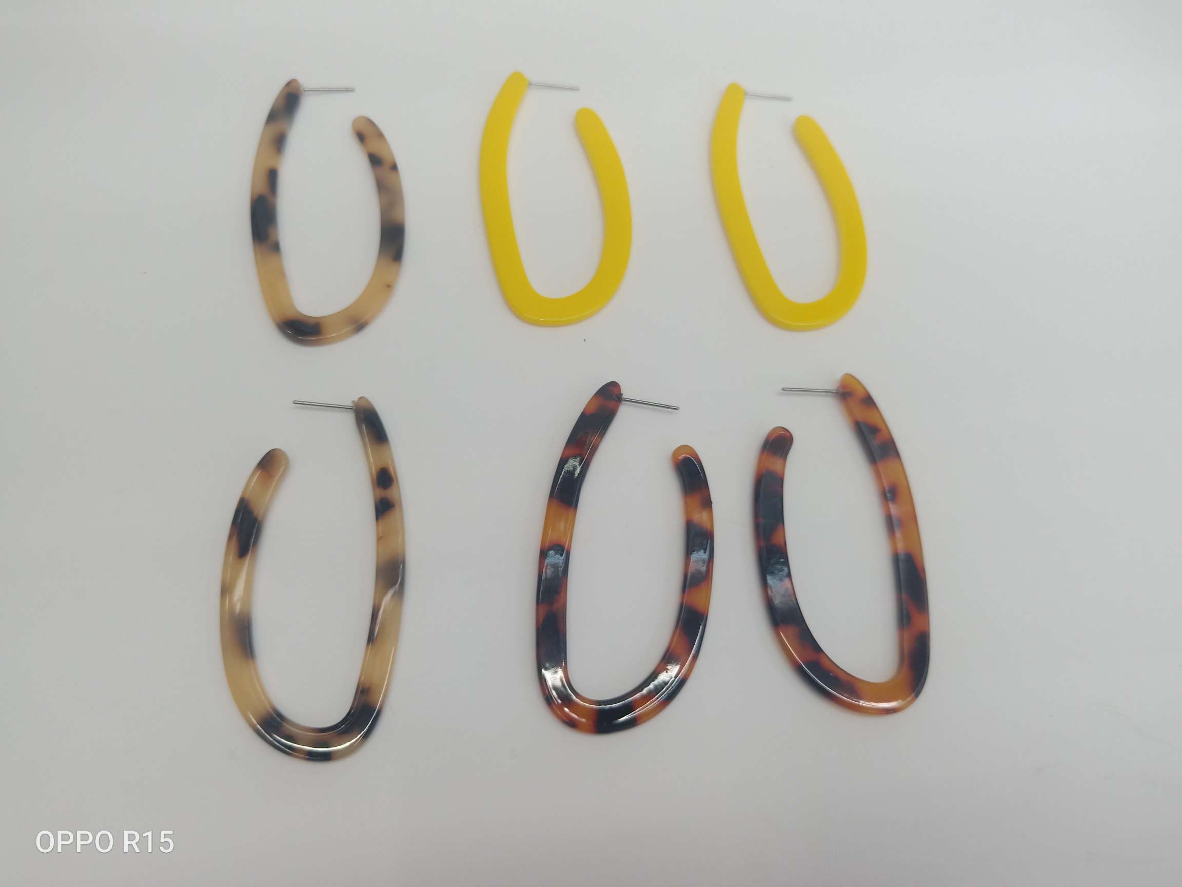 Acrylic acetate earrings