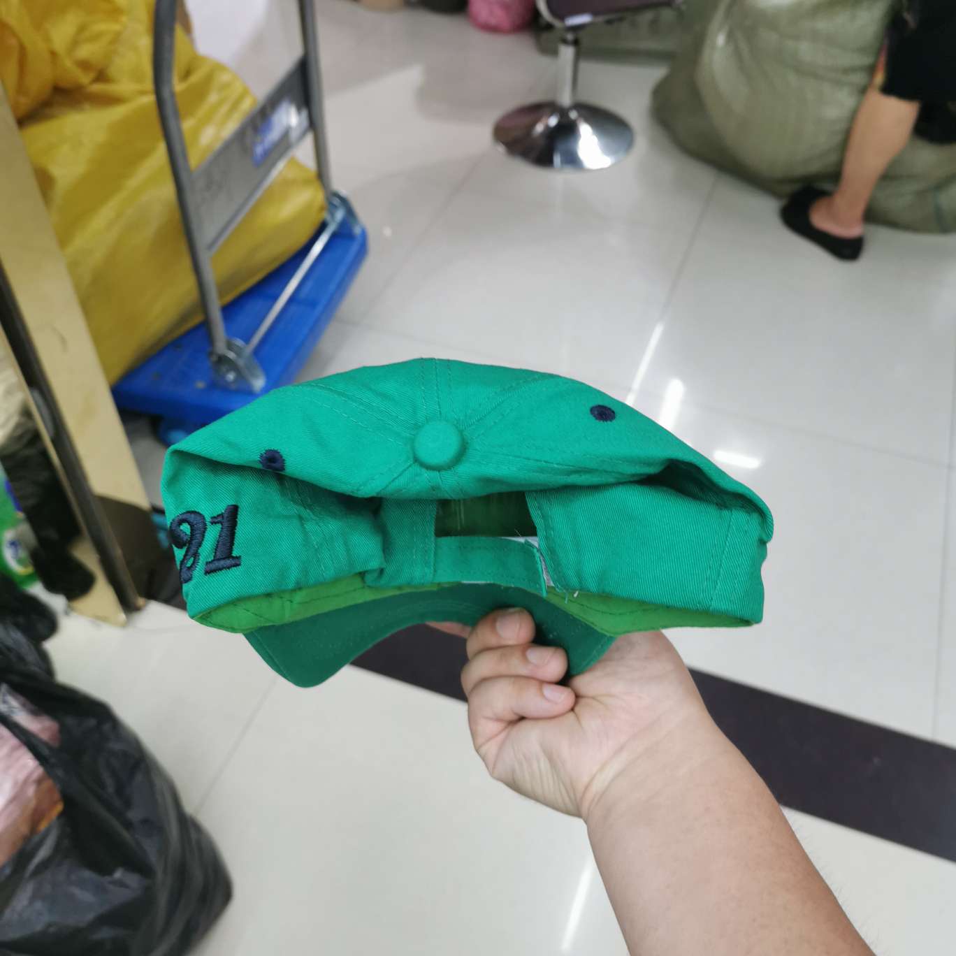 Green Letter Embroidery Children's Baseball Cap Classic E-Commerce Boom Specification drawing