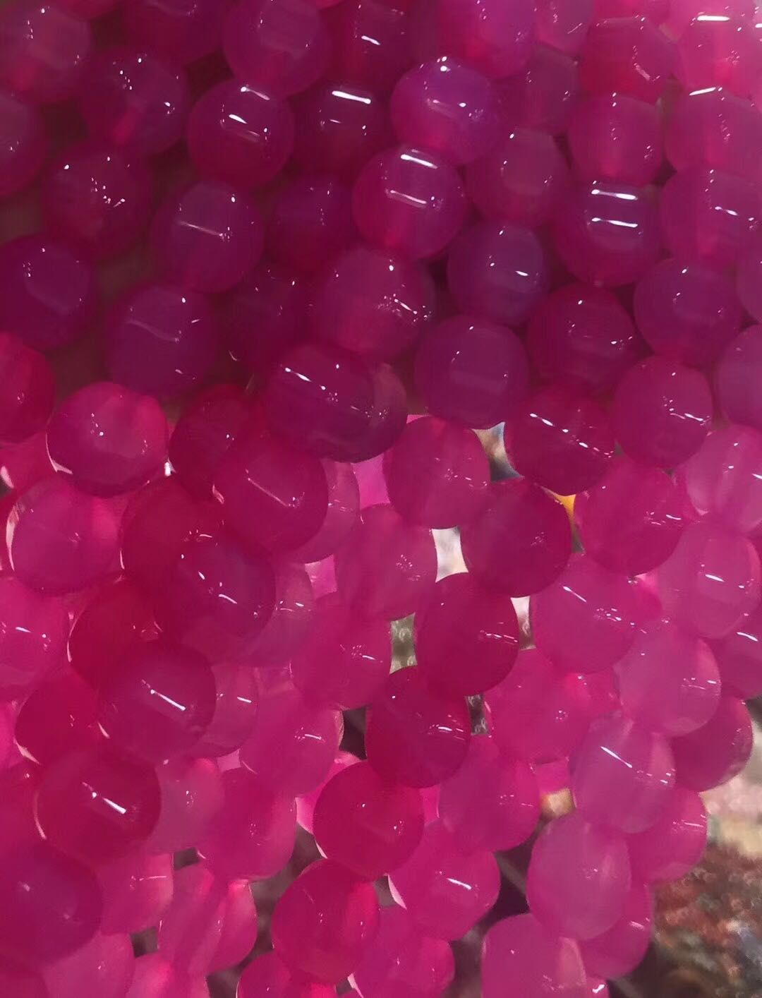 Natural agate crystal-clear pumpkin beads are a bestseller in Douyin live streaming DIY Item Picture