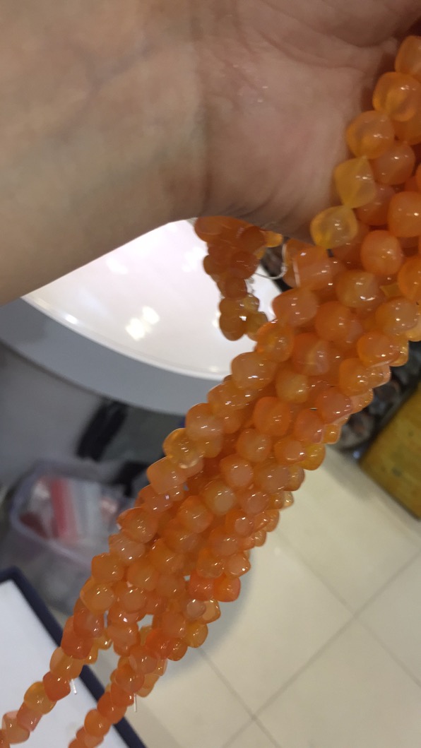 天然玛瑙晶透对角 方块 直播  抖音爆款DIY材料细节图