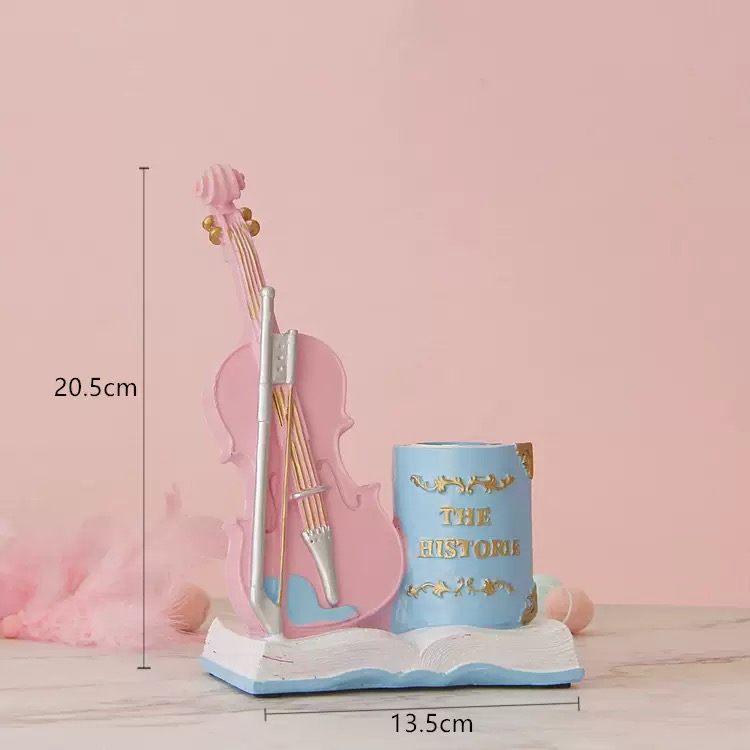 Resin violin instrument pen holder thumbnail