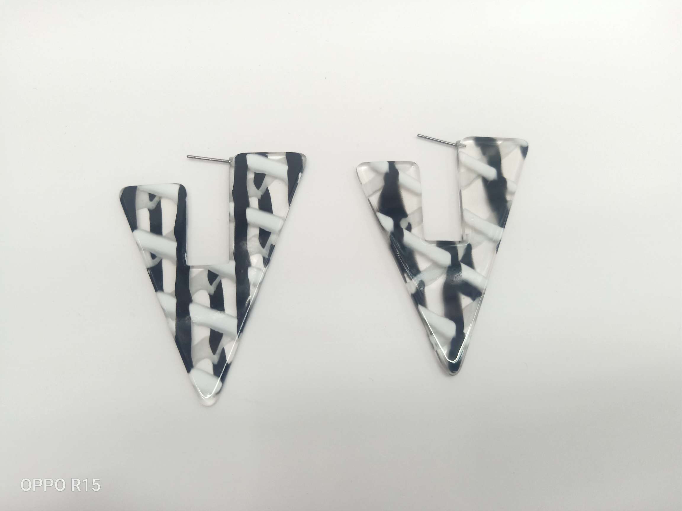 Acrylic acetate sheet earrings Item Picture