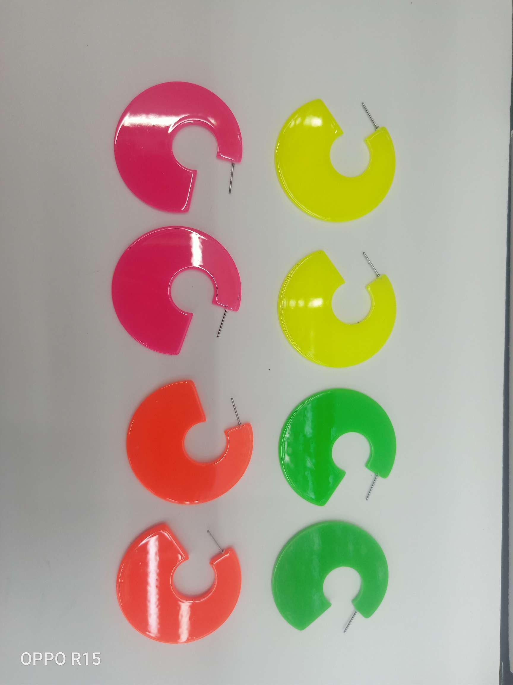 Acrylic sheet earrings