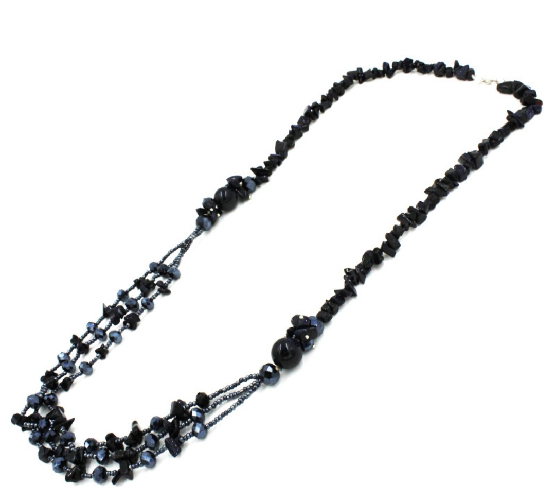Wholesale of new European and American exaggerated long accessory chain hand-woven fresh and fashionable beaded necklaces undefined