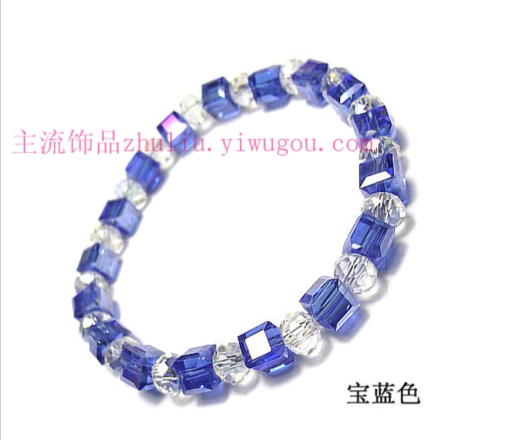 Bohemian-style high-quality Japanese and Korean women's crystal bracelet, brand new square bracelet details Picture