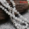 6-8mm natural white marble cut surface scattered beads and string strips, diamond-cut surface handmade material DIY jewelry accessories Application Scenario