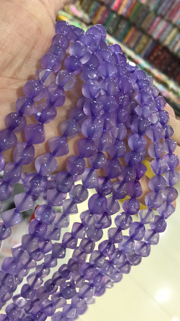 天然玛瑙晶透对角 方块 直播  抖音爆款DIY材料产品图