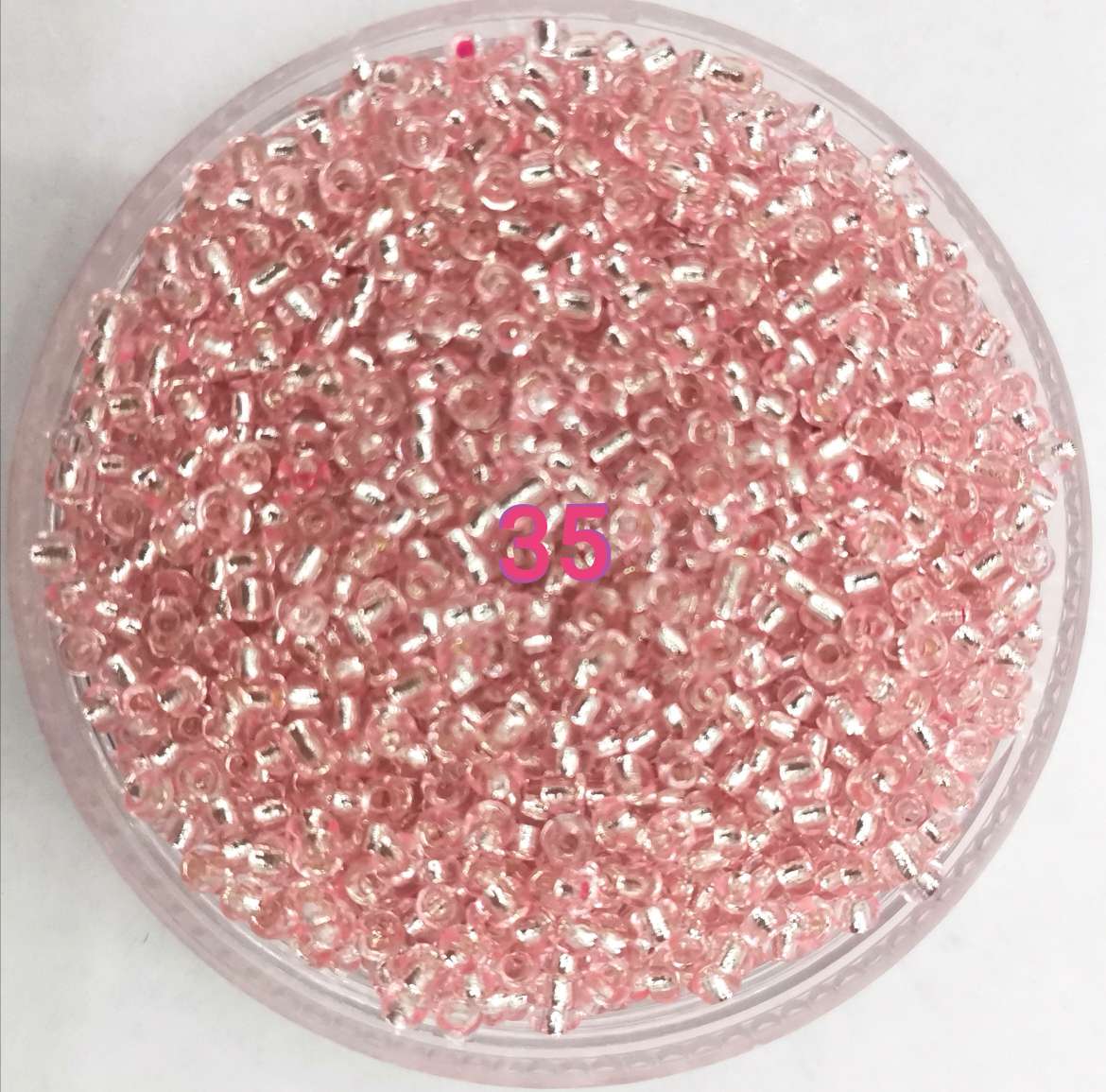 2mm silver rice bead was poured thumbnail